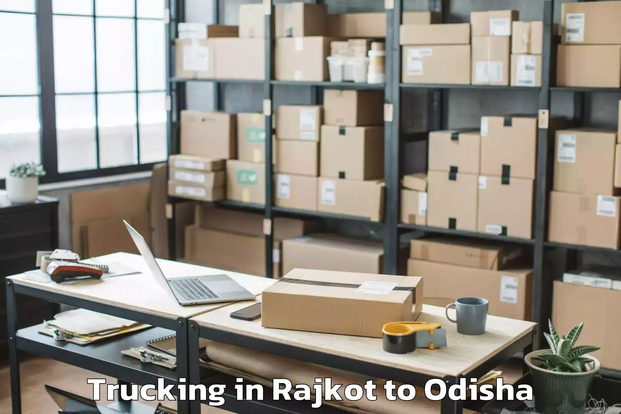 Book Rajkot to Rajkanika Trucking Online